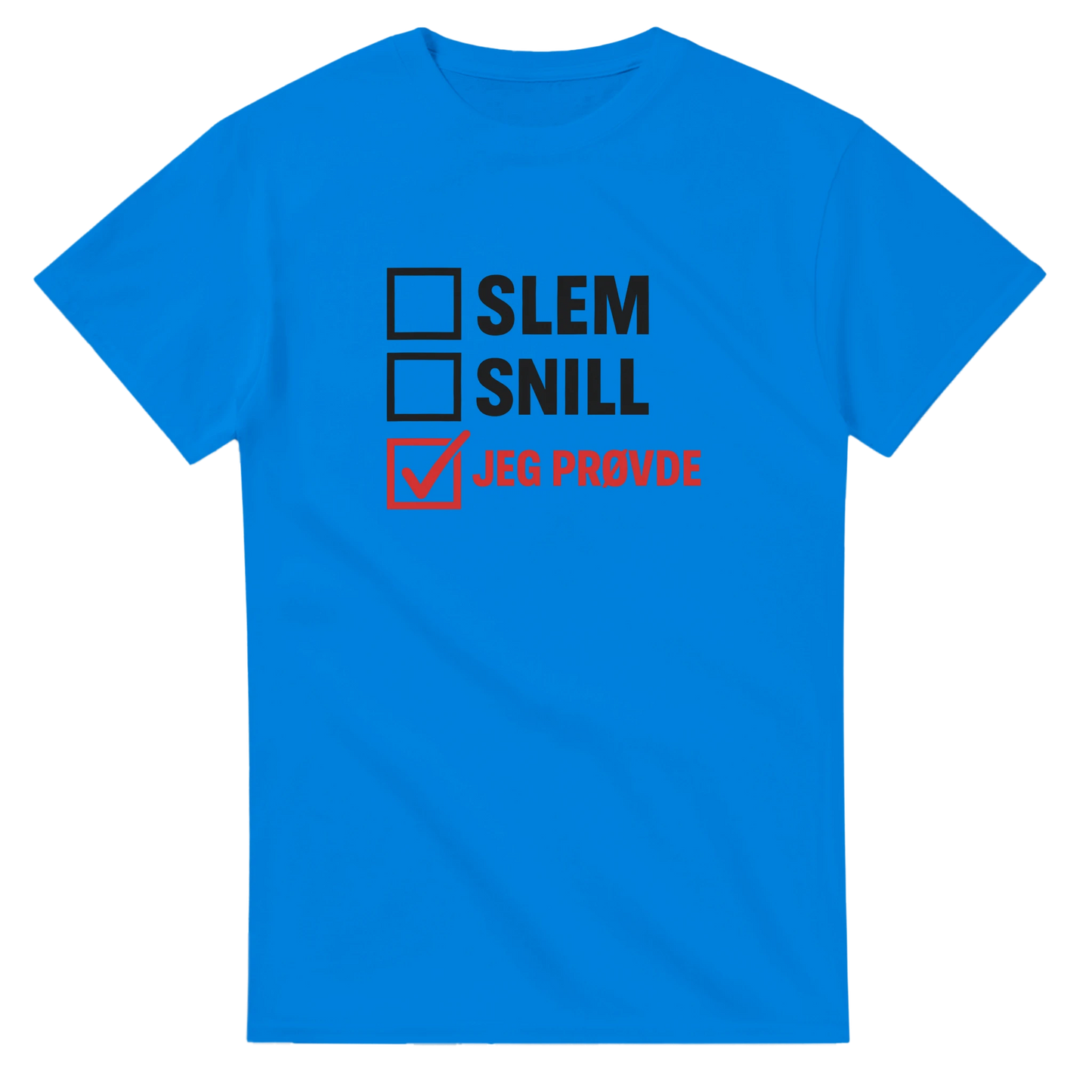 Jeg Prøvde -Morsom Tekstprint - Norsk design