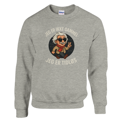 Jeg er tidløs -Morsom Tekstprint - Norsk design