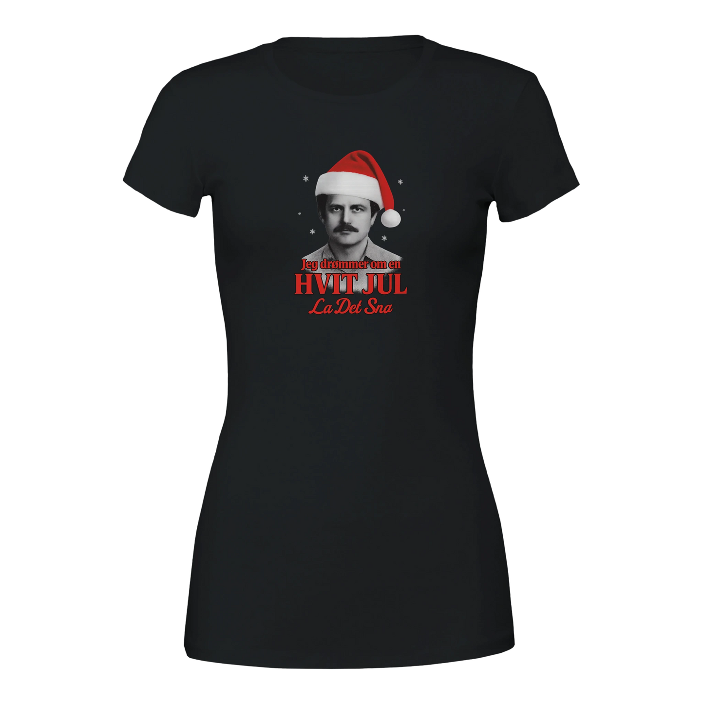 Jeg Drømmer Om En Hvit Jul -Morsom Tekstprint - Norsk design