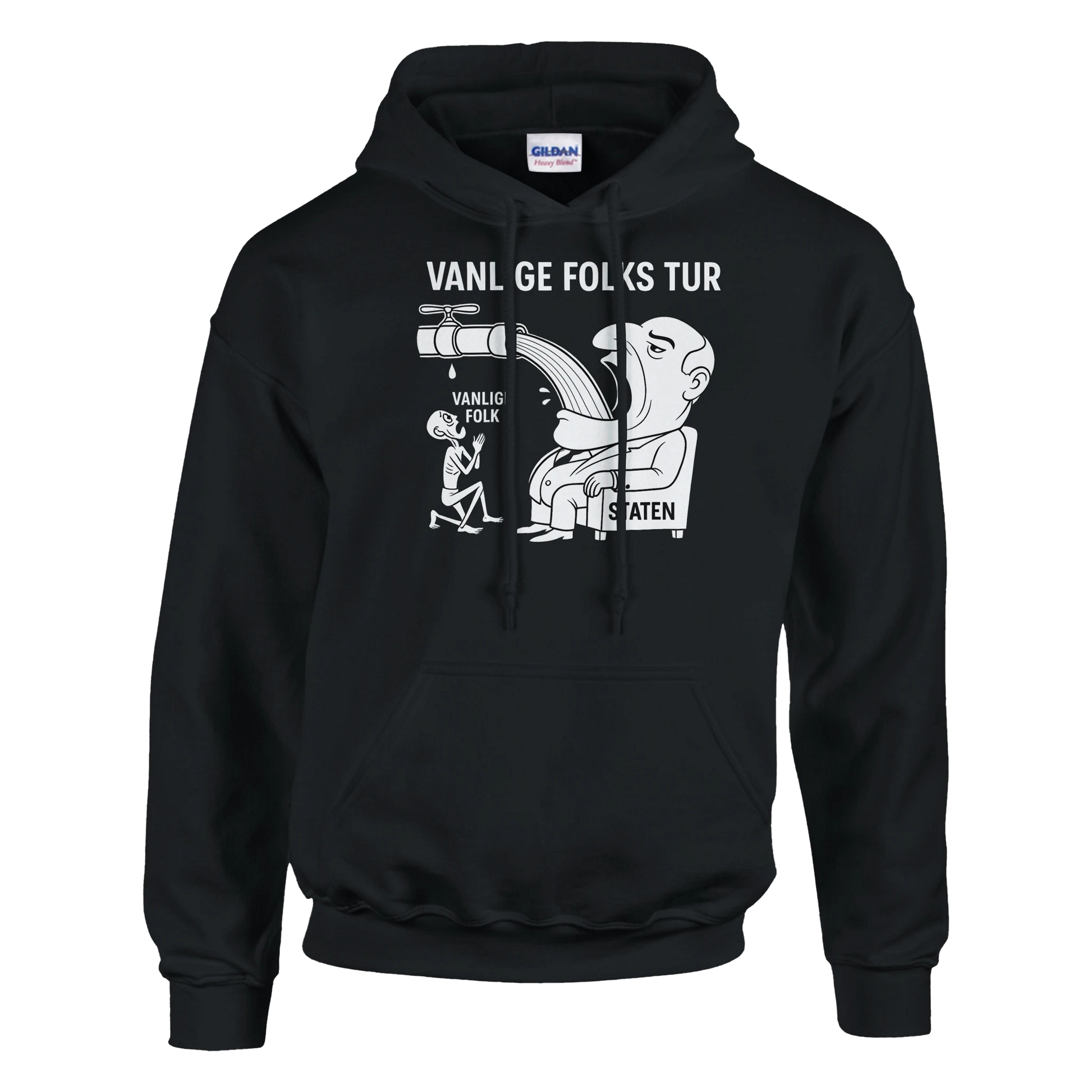 Vanlige Folks Tur -Morsom Tekstprint - Norsk design