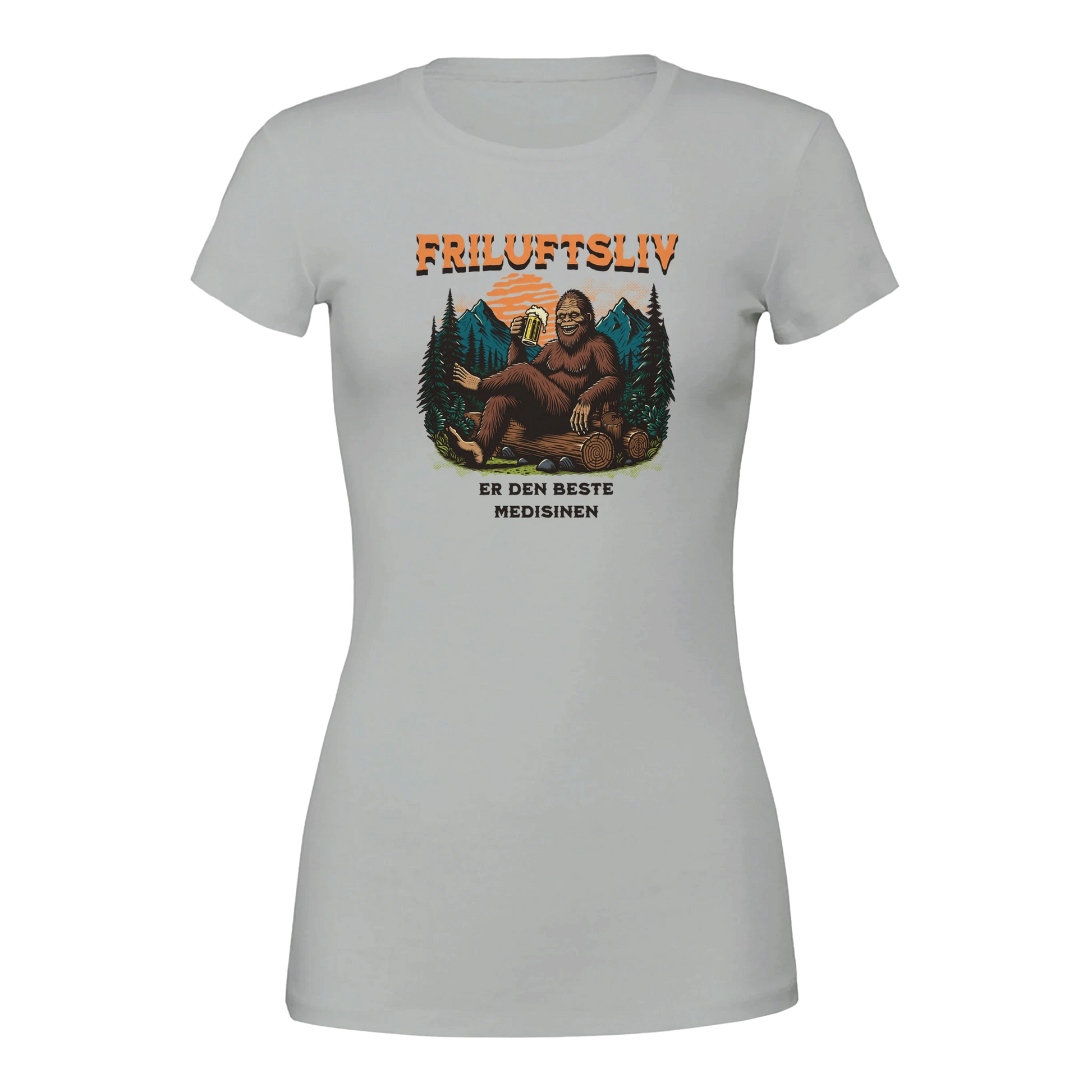 Friluftsliv er den beste medisinen -Morsom Tekstprint - Norsk design