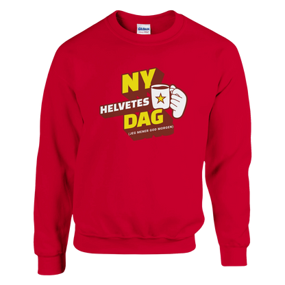 Ny Helvetes Dag -Morsom Tekstprint - Norsk design