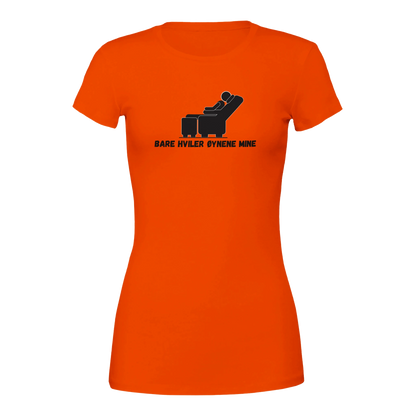 Bare Hviler Øynene Mine -Morsom Tekstprint - Norsk design