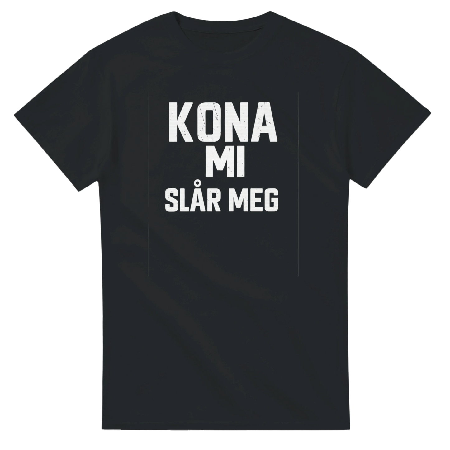 Kona Mi Slår Meg -Morsom Tekstprint - Norsk design