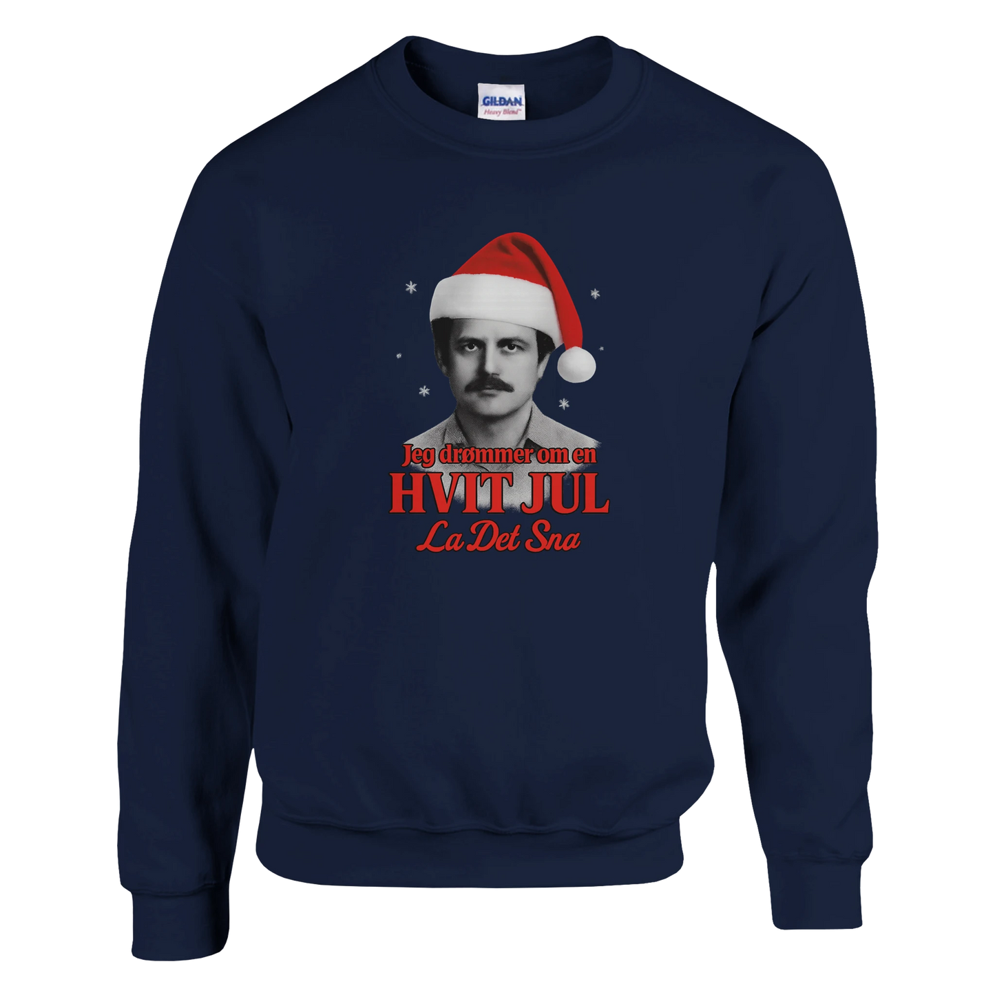 Jeg Drømmer Om En Hvit Jul -Morsom Tekstprint - Norsk design