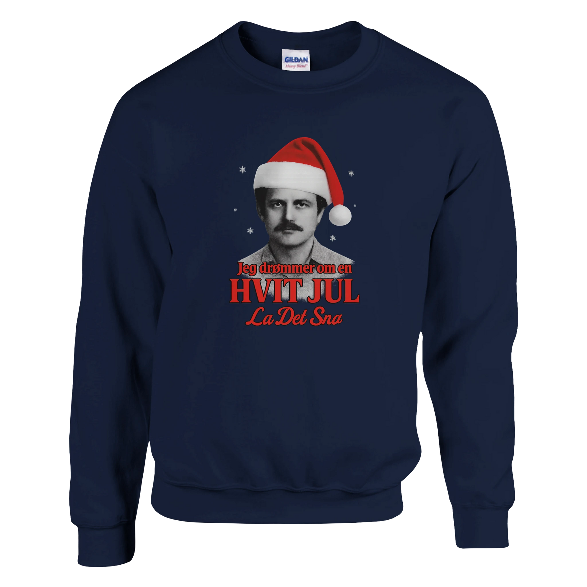 Jeg Drømmer Om En Hvit Jul -Morsom Tekstprint - Norsk design