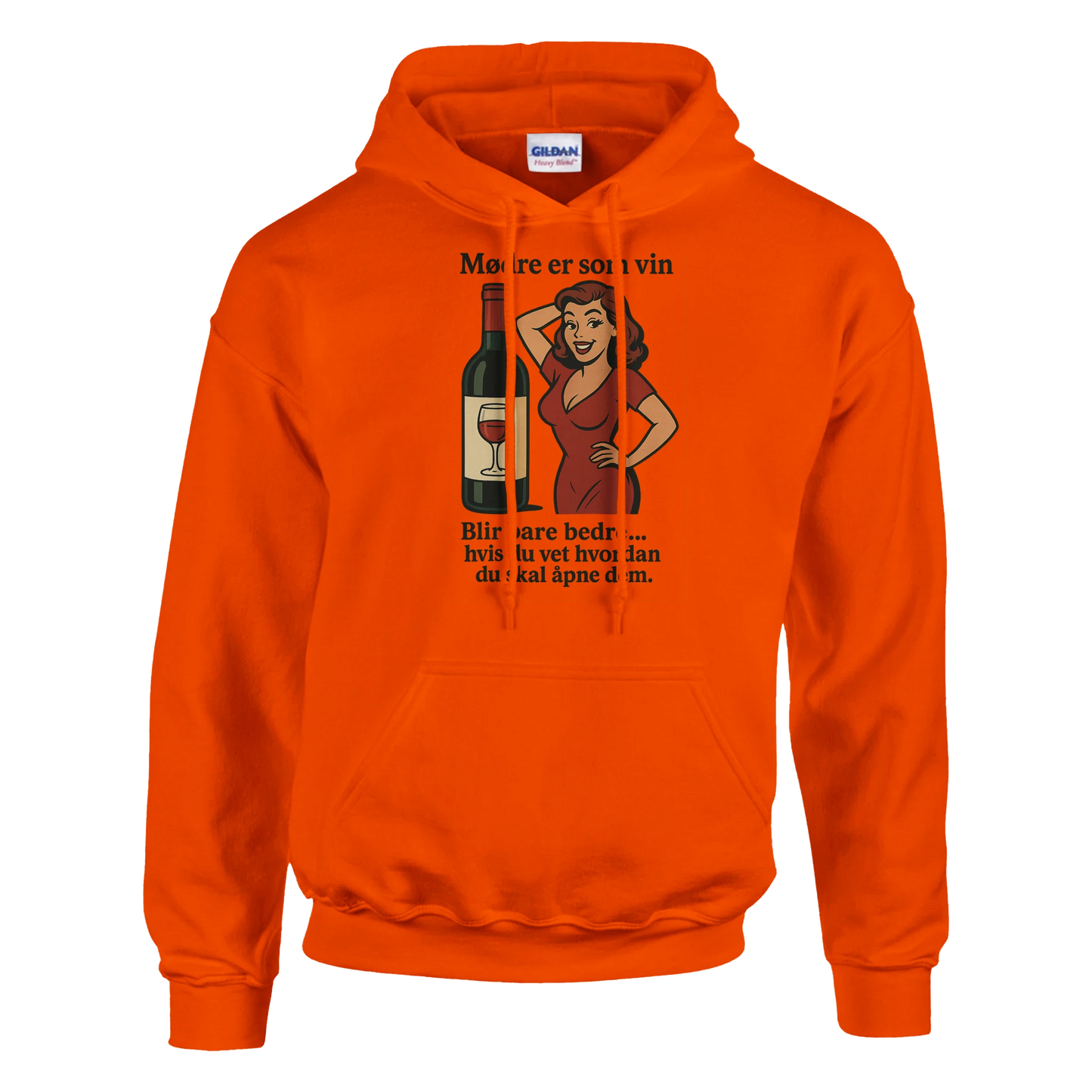 Mødre er som vin -Morsom Tekstprint - Norsk design