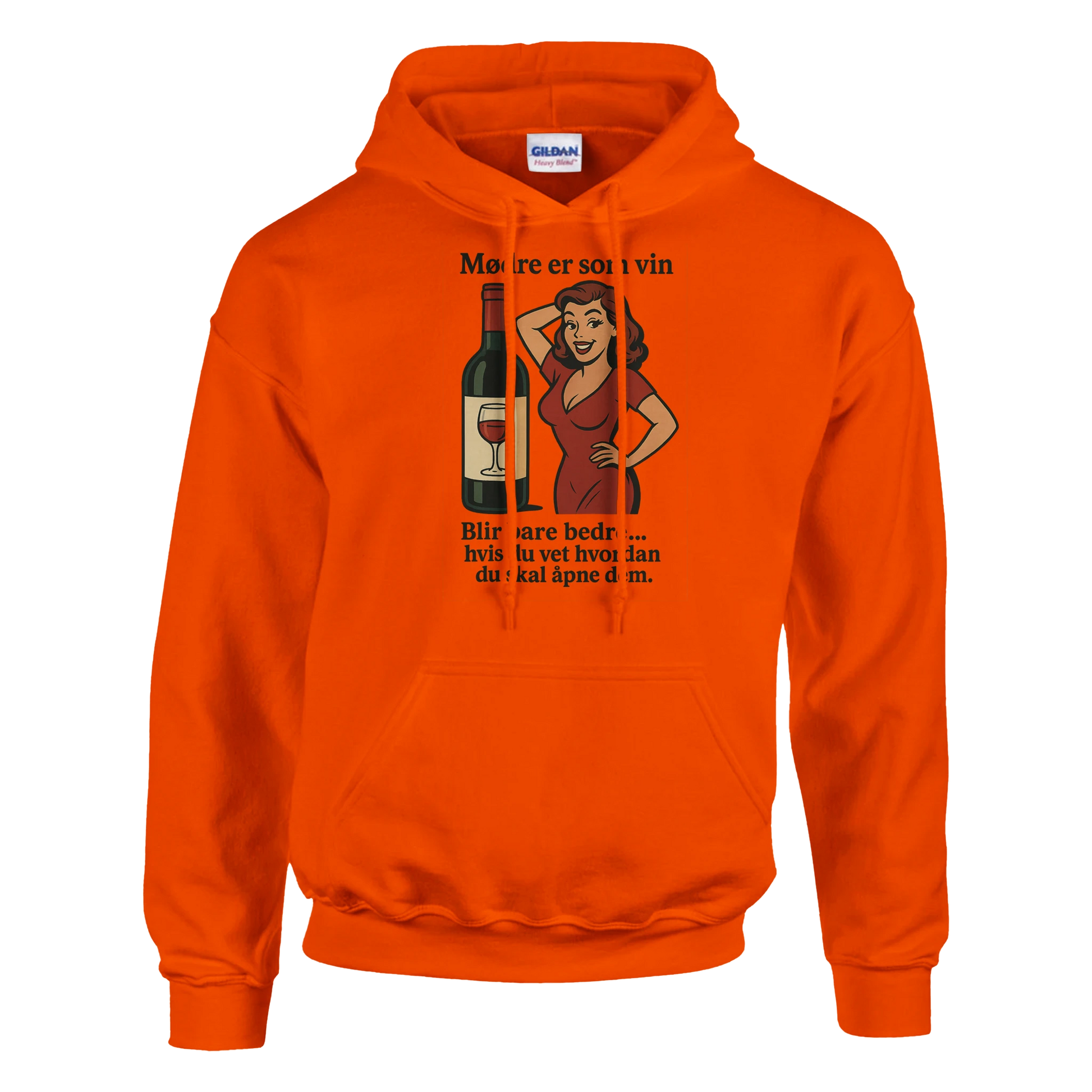 Mødre er som vin -Morsom Tekstprint - Norsk design