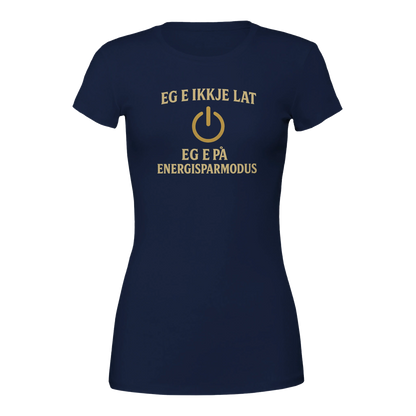 Eg e ikkje lat -Morsom Tekstprint - Norsk design
