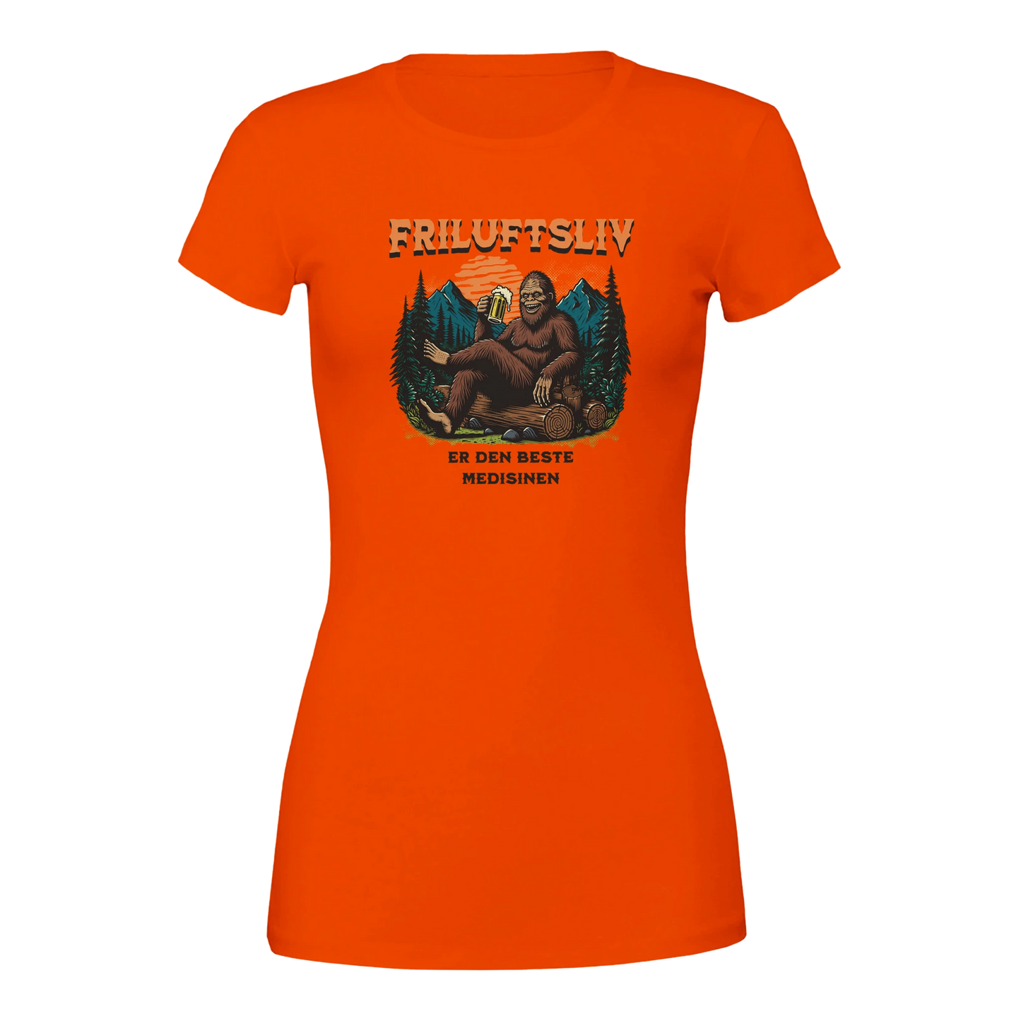 Friluftsliv er den beste medisinen -Morsom Tekstprint - Norsk design