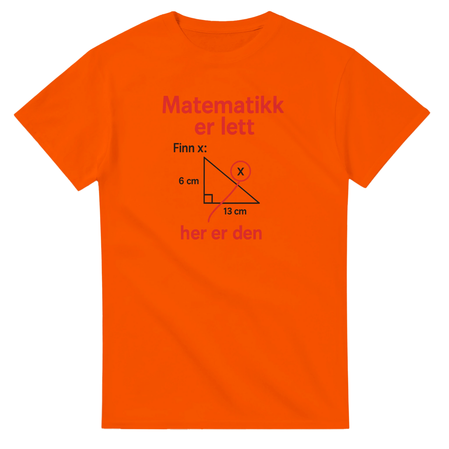 Matematikk Er Lett -Morsom Tekstprint - Norsk design