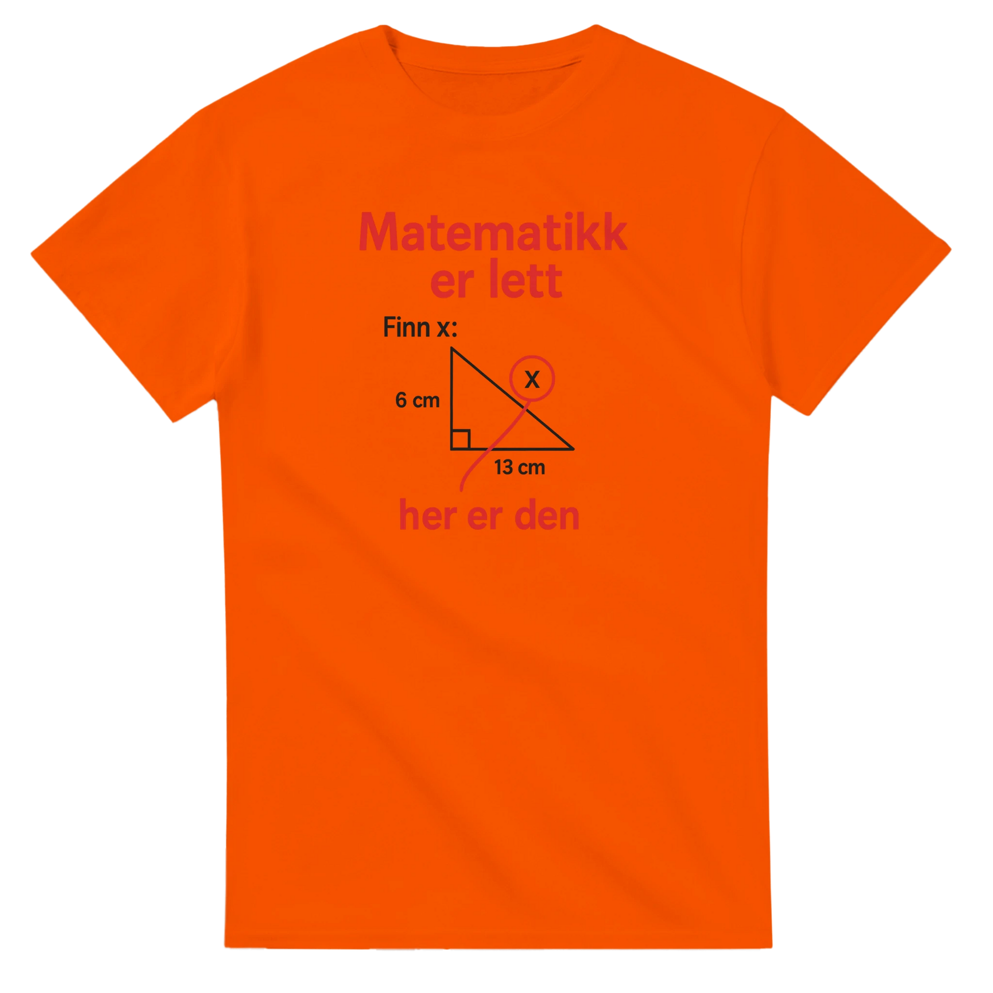 Matematikk Er Lett -Morsom Tekstprint - Norsk design