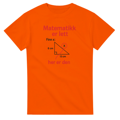 Matematikk Er Lett -Morsom Tekstprint - Norsk design