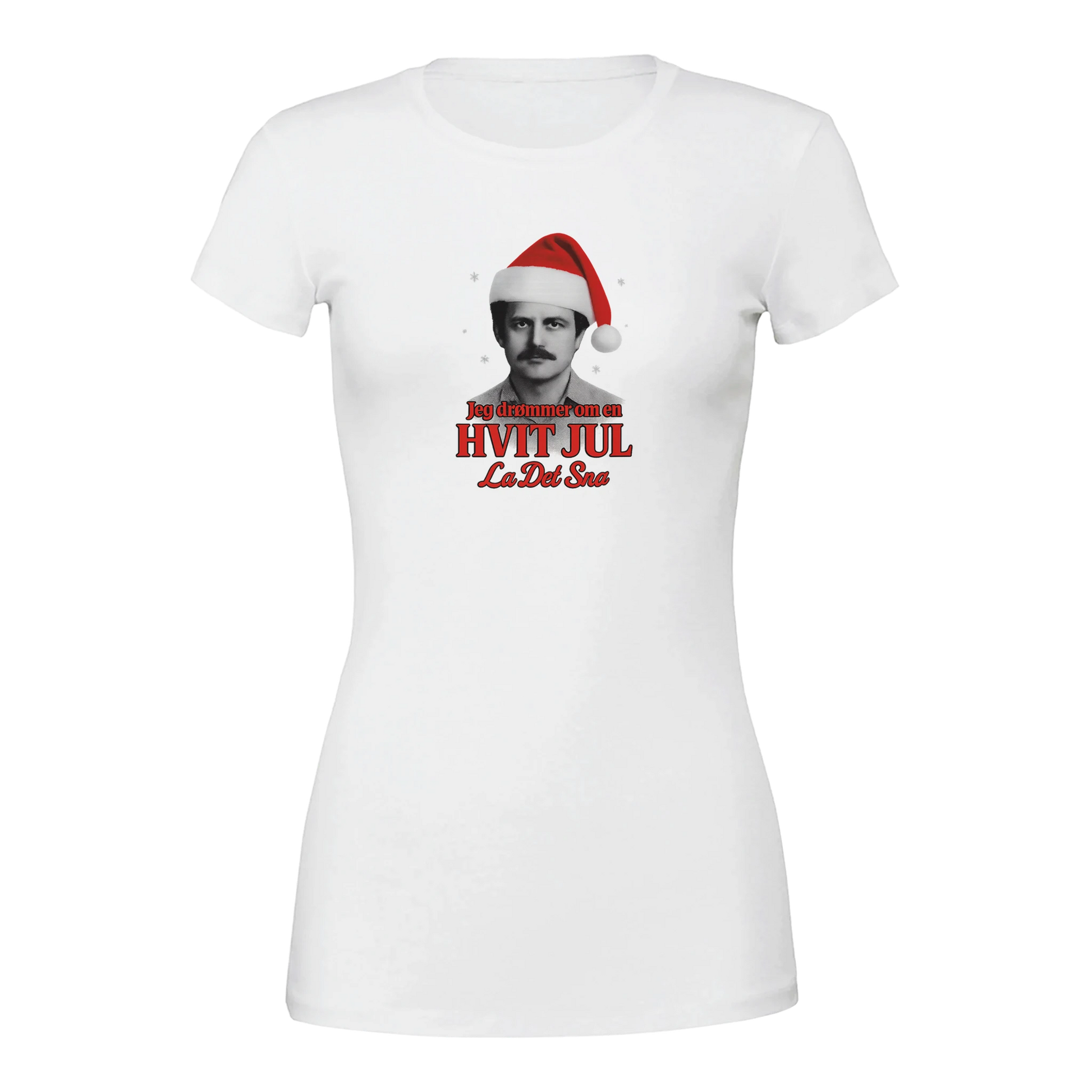 Jeg Drømmer Om En Hvit Jul -Morsom Tekstprint - Norsk design