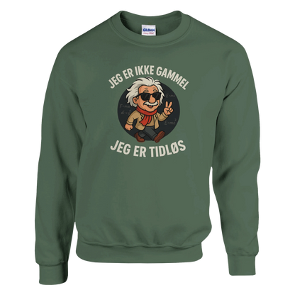 Jeg er tidløs -Morsom Tekstprint - Norsk design