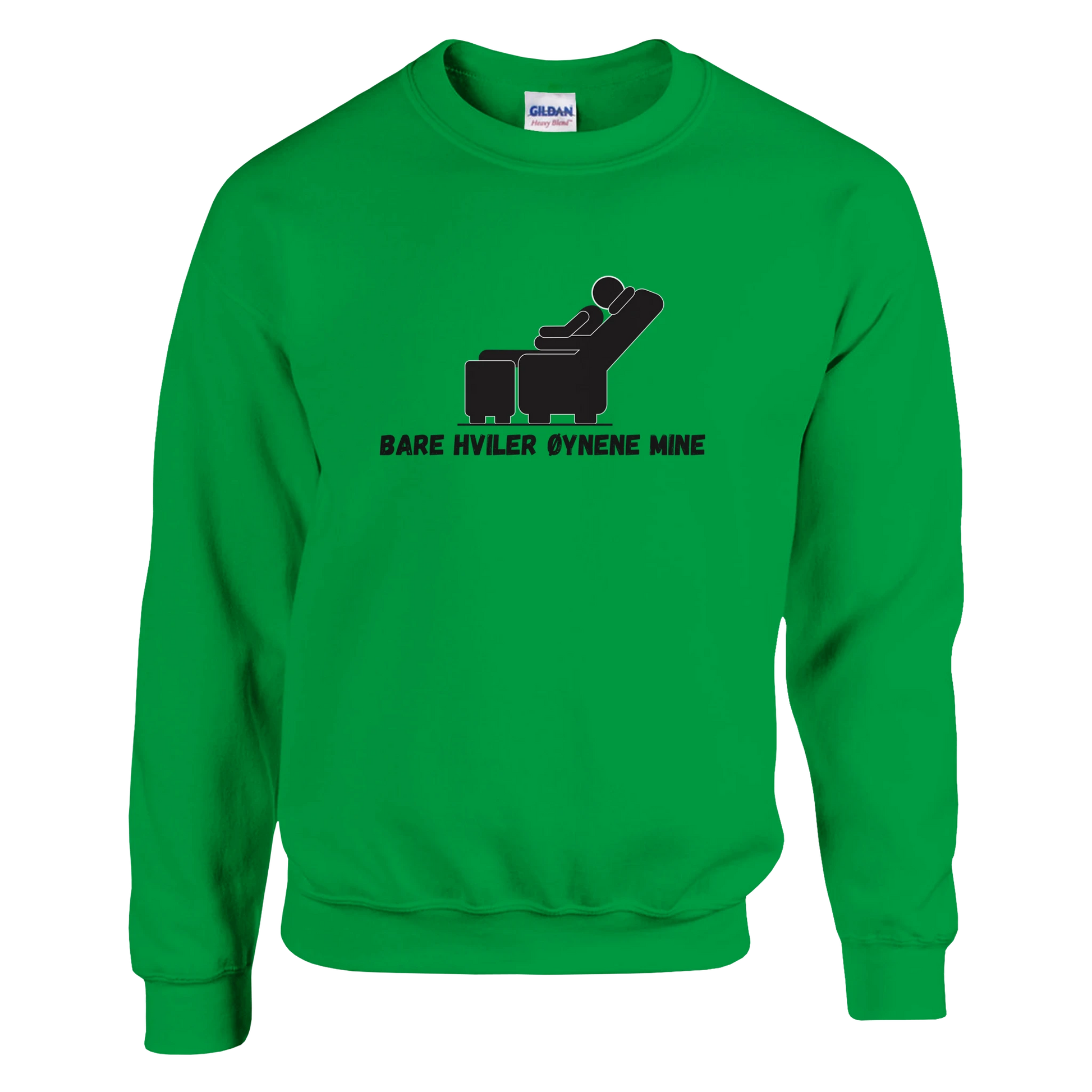 Bare Hviler Øynene Mine -Morsom Tekstprint - Norsk design