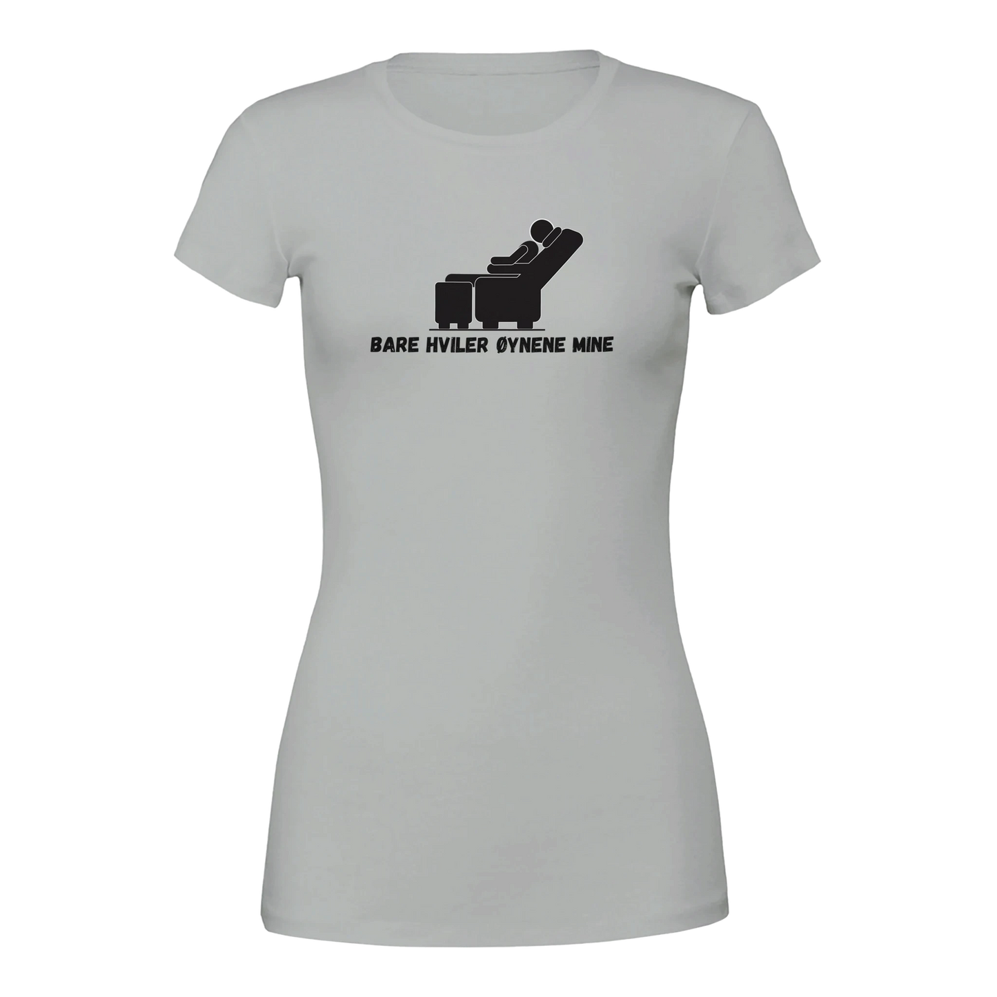 Bare Hviler Øynene Mine -Morsom Tekstprint - Norsk design