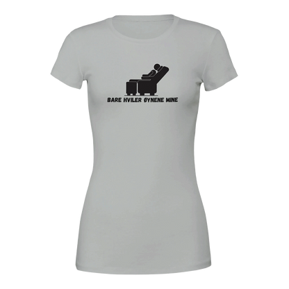 Bare Hviler Øynene Mine -Morsom Tekstprint - Norsk design