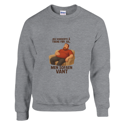 Sofaen vant -Morsom Tekstprint - Norsk design