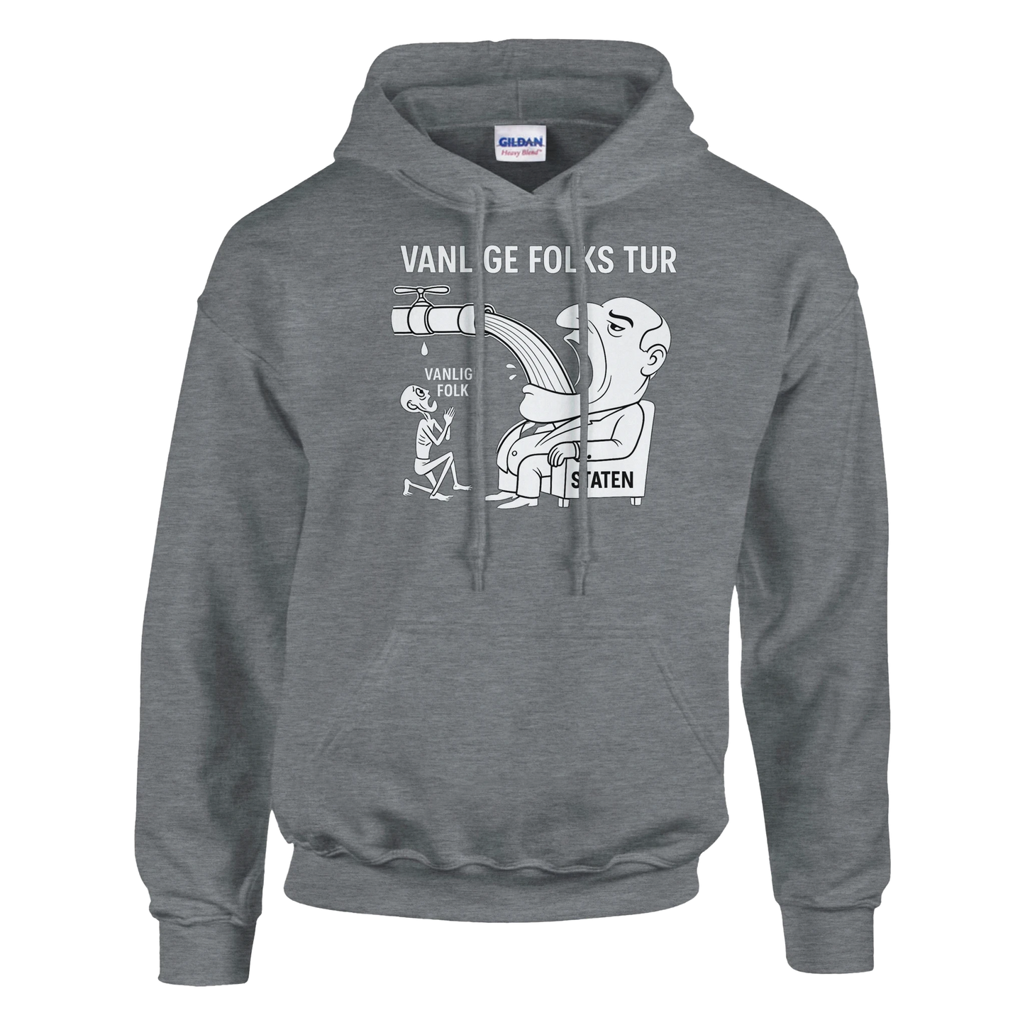 Vanlige Folks Tur -Morsom Tekstprint - Norsk design