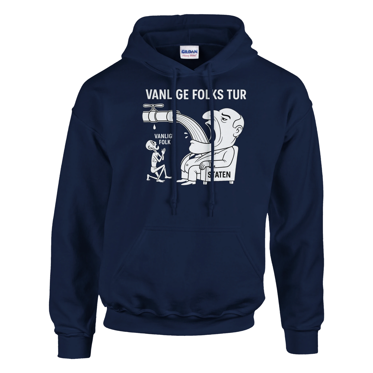 Vanlige Folks Tur -Morsom Tekstprint - Norsk design