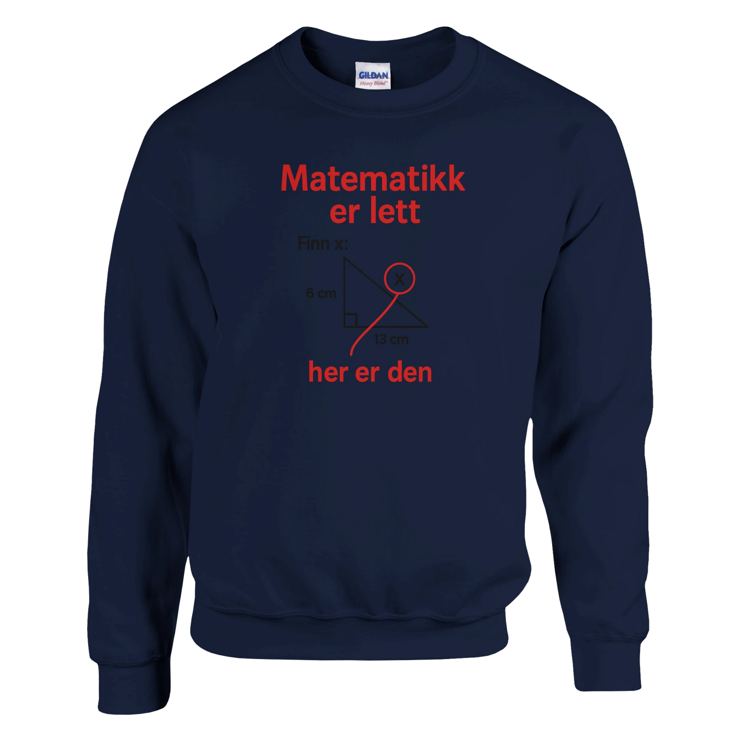 Matematikk Er Lett -Morsom Tekstprint - Norsk design