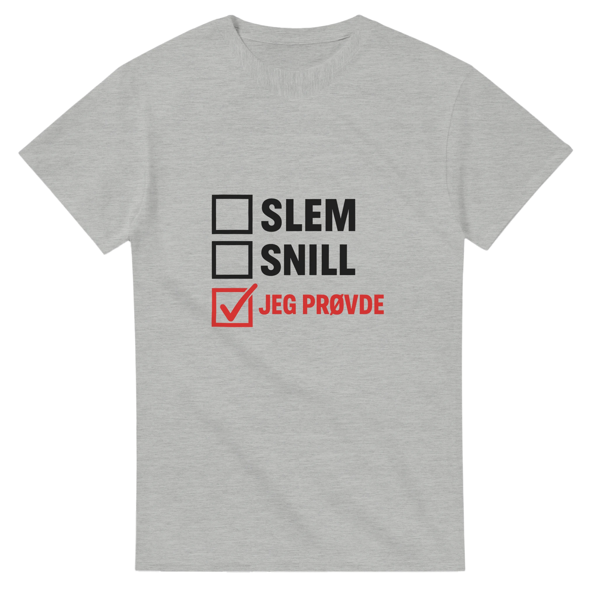 Jeg Prøvde -Morsom Tekstprint - Norsk design