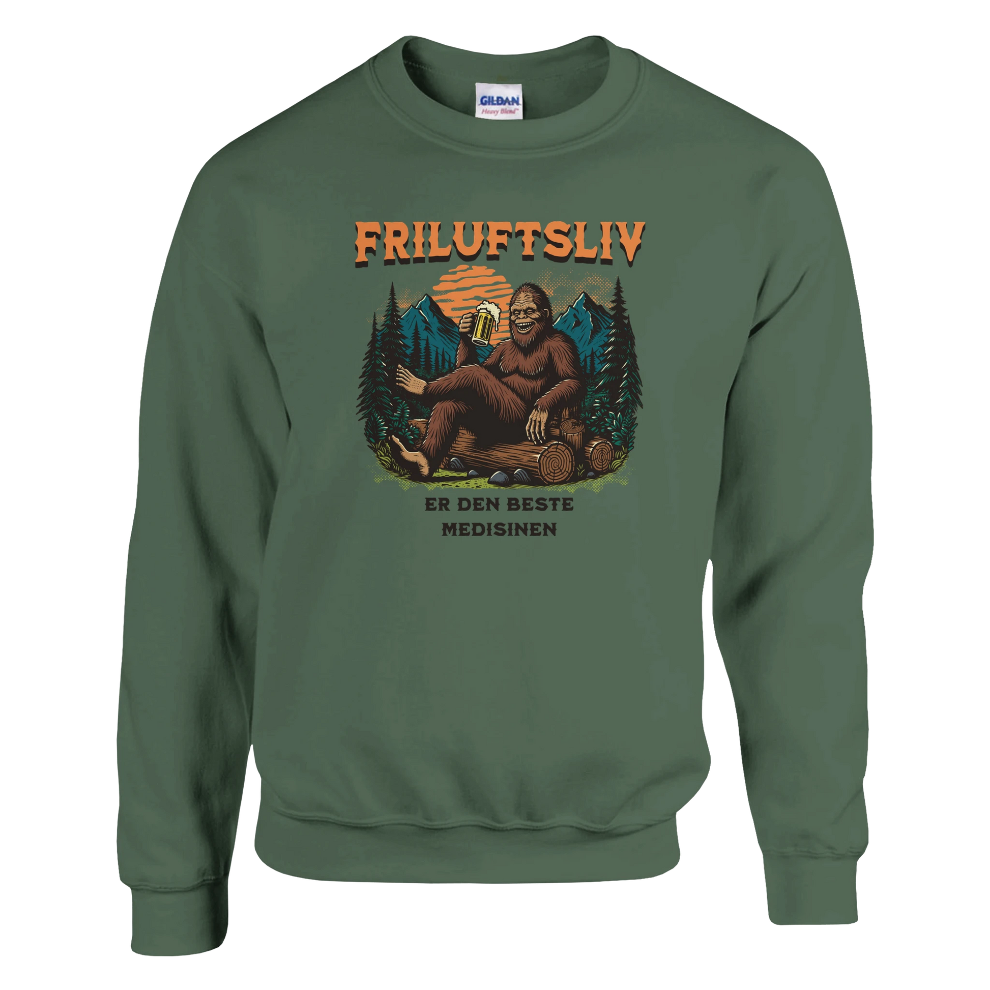 Friluftsliv er den beste medisinen -Morsom Tekstprint - Norsk design