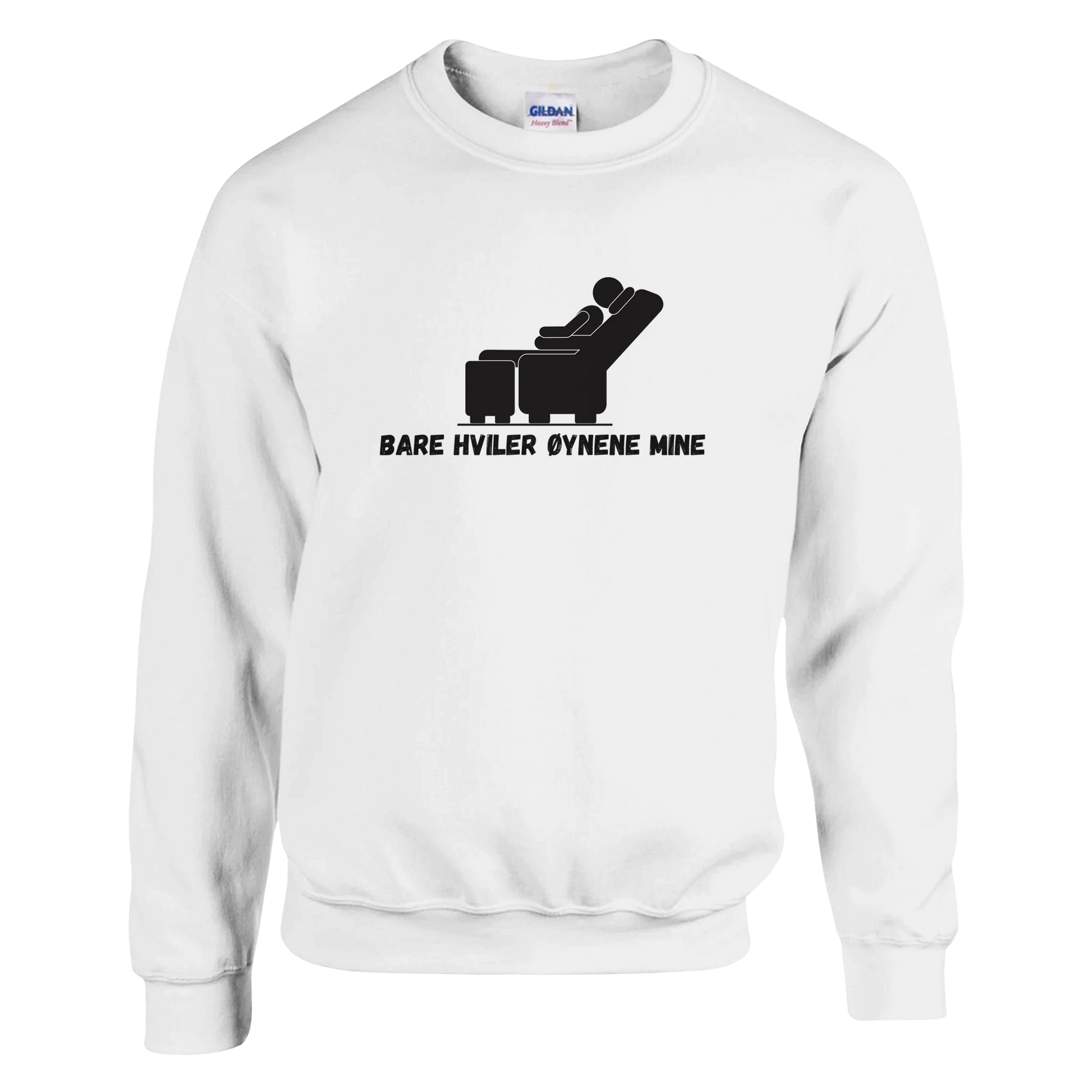 Bare Hviler Øynene Mine -Morsom Tekstprint - Norsk design