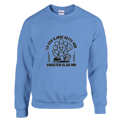 Angsten Slår Inn -Morsom Tekstprint - Norsk design