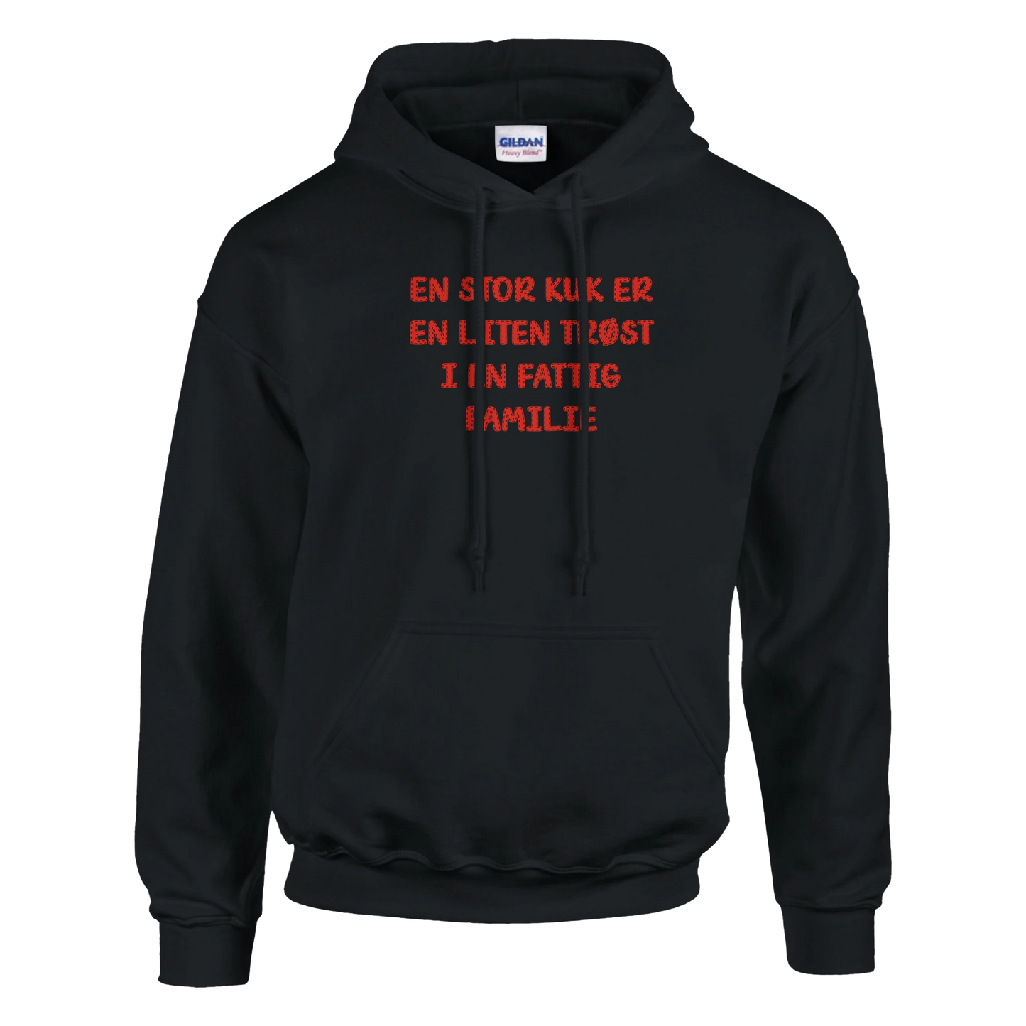 Fattig familie -Morsom Tekstprint - Norsk design