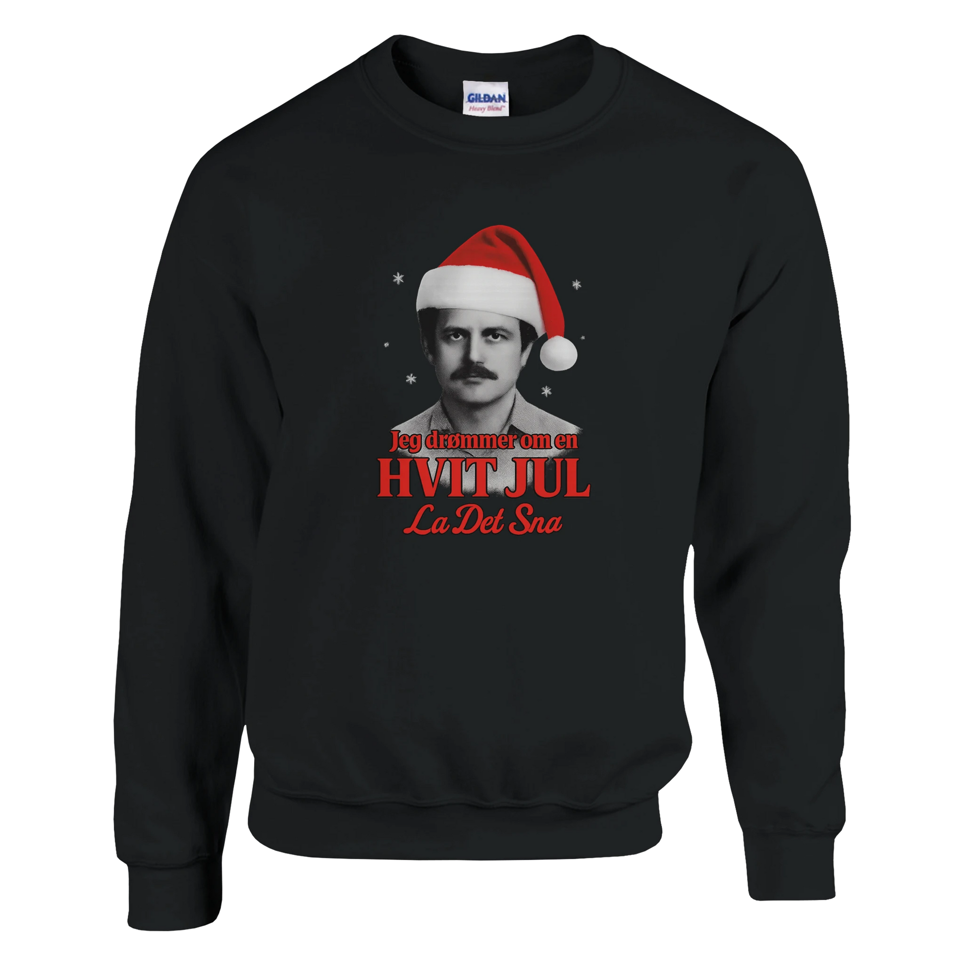 Jeg Drømmer Om En Hvit Jul -Morsom Tekstprint - Norsk design