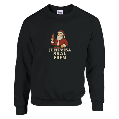Julepølsa skal frem -Morsom Tekstprint - Norsk design