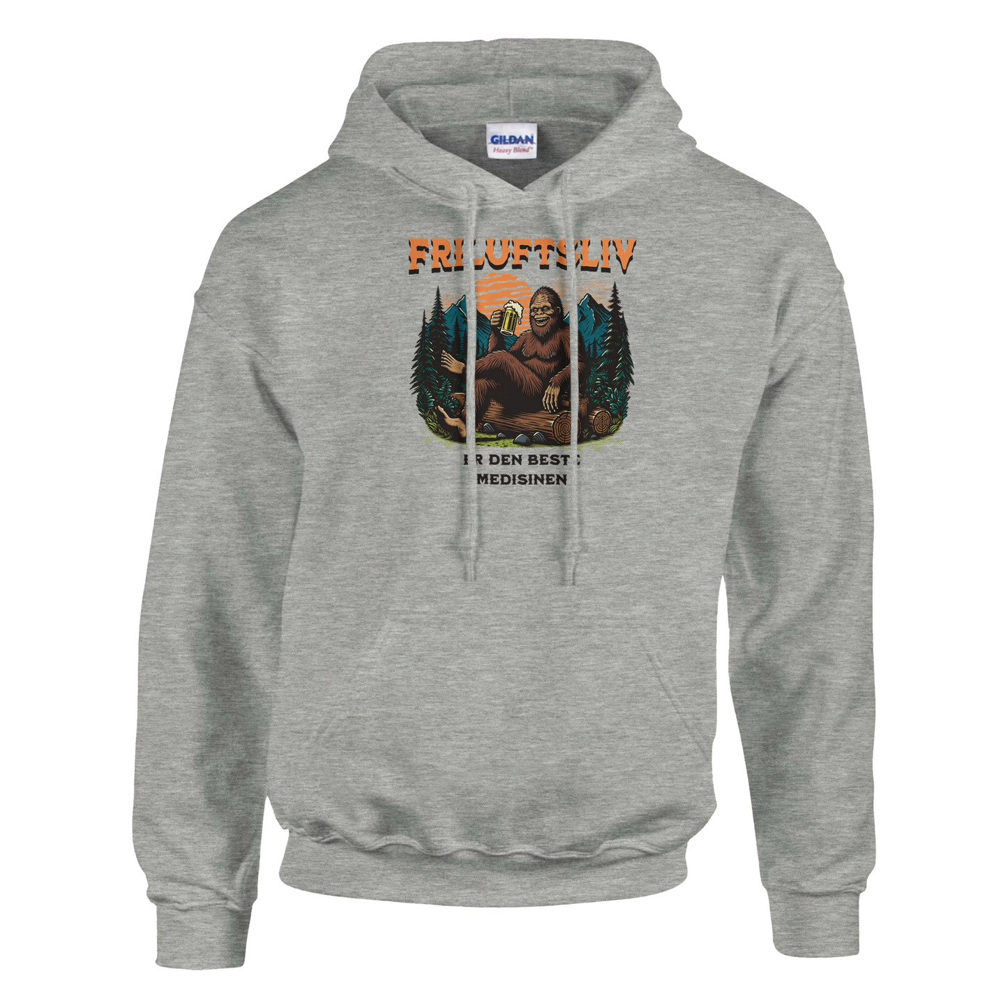 Friluftsliv er den beste medisinen -Morsom Tekstprint - Norsk design