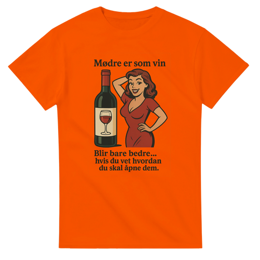 Mødre er som vin -Morsom Tekstprint - Norsk design