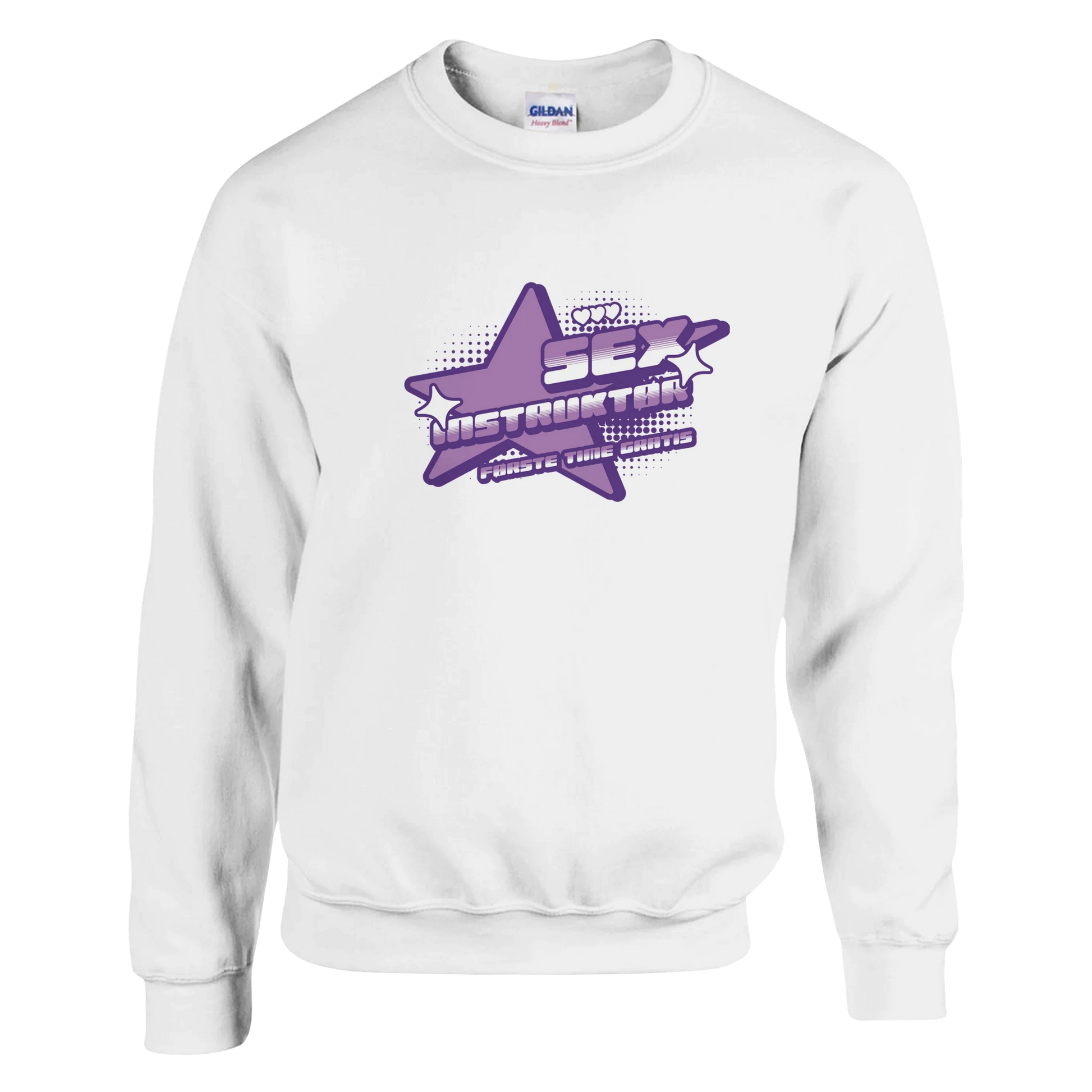 Sex Instruktør Første Time Gratis -Morsom Tekstprint - Norsk design