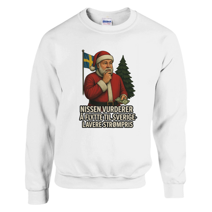 Nissen flytter til Sverige -Morsom Tekstprint - Norsk design