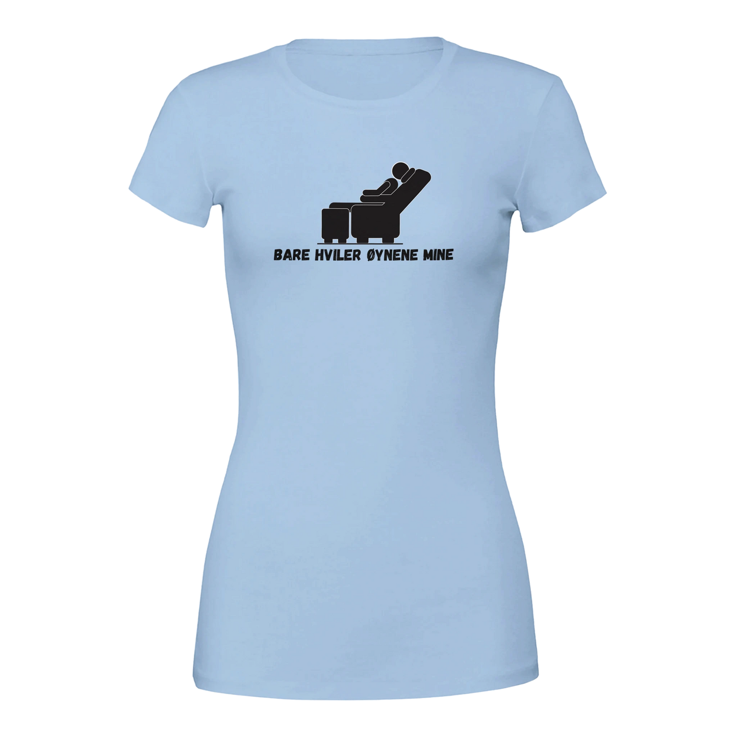 Bare Hviler Øynene Mine -Morsom Tekstprint - Norsk design