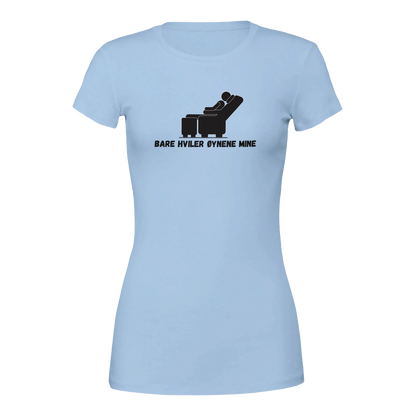 Bare Hviler Øynene Mine -Morsom Tekstprint - Norsk design