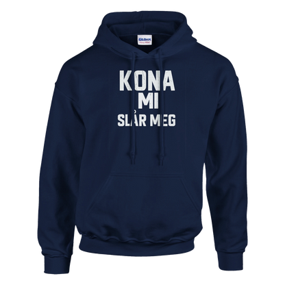 Kona Mi Slår Meg -Morsom Tekstprint - Norsk design