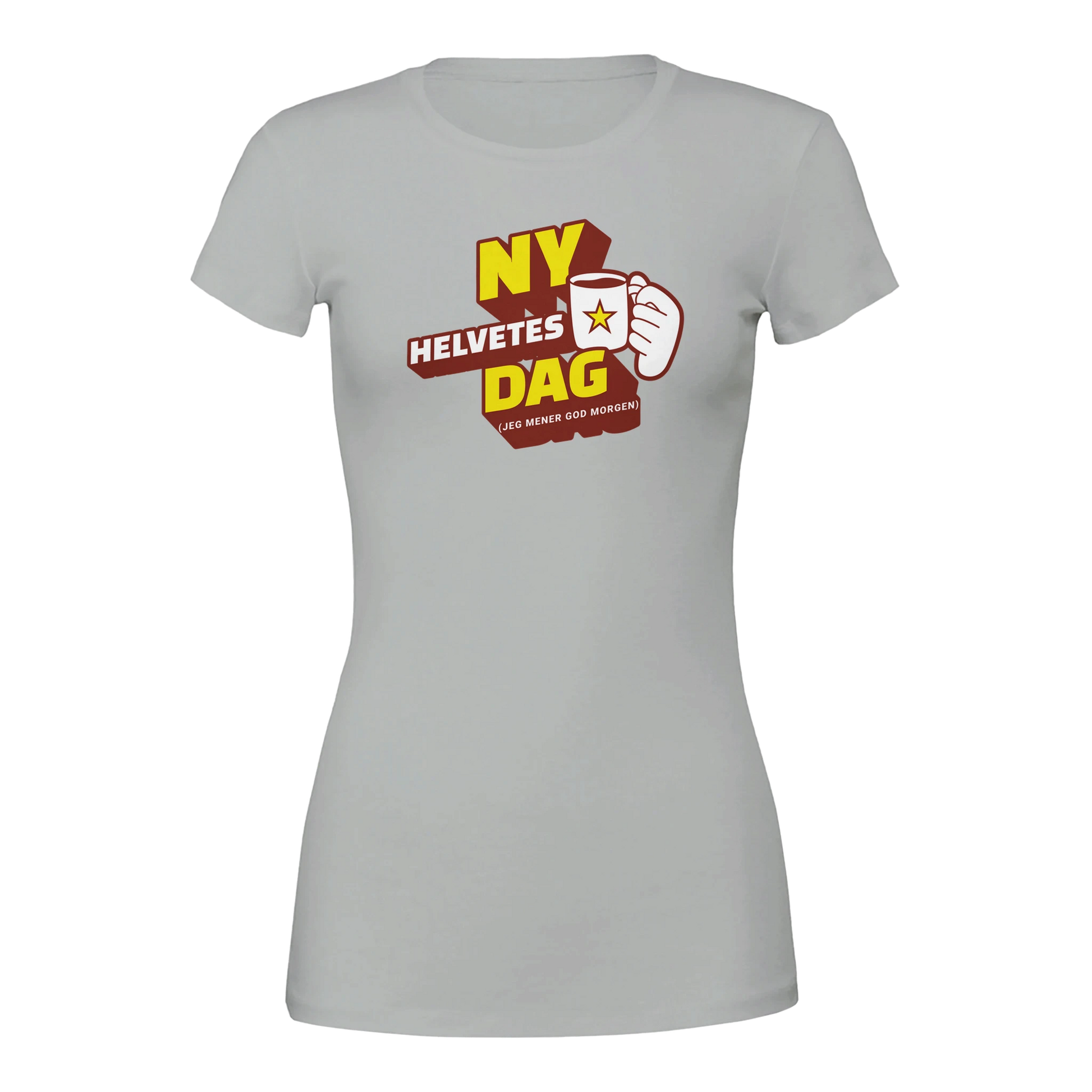 Ny Helvetes Dag -Morsom Tekstprint - Norsk design