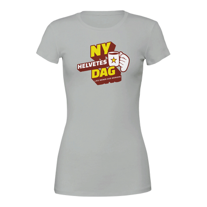 Ny Helvetes Dag -Morsom Tekstprint - Norsk design