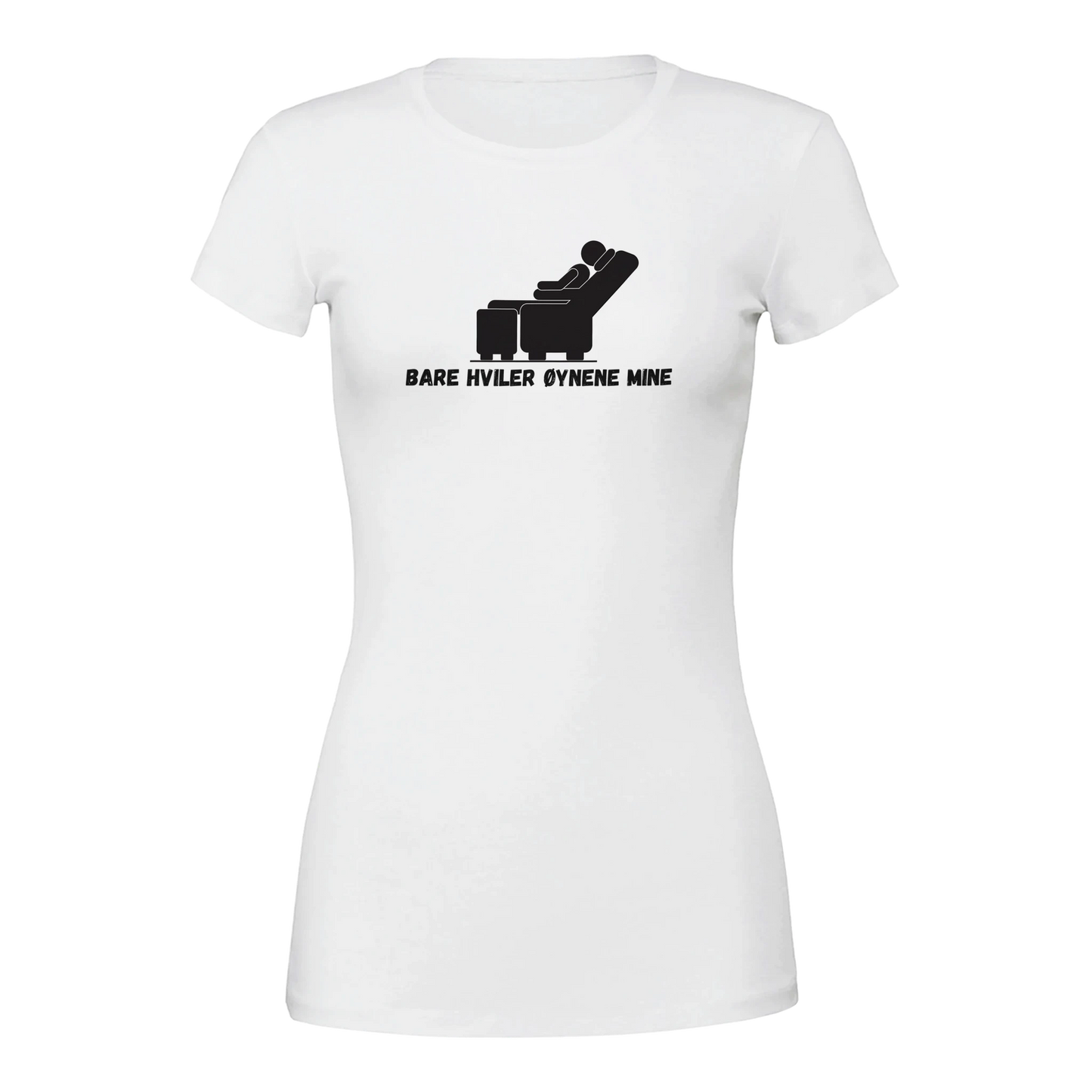 Bare Hviler Øynene Mine -Morsom Tekstprint - Norsk design