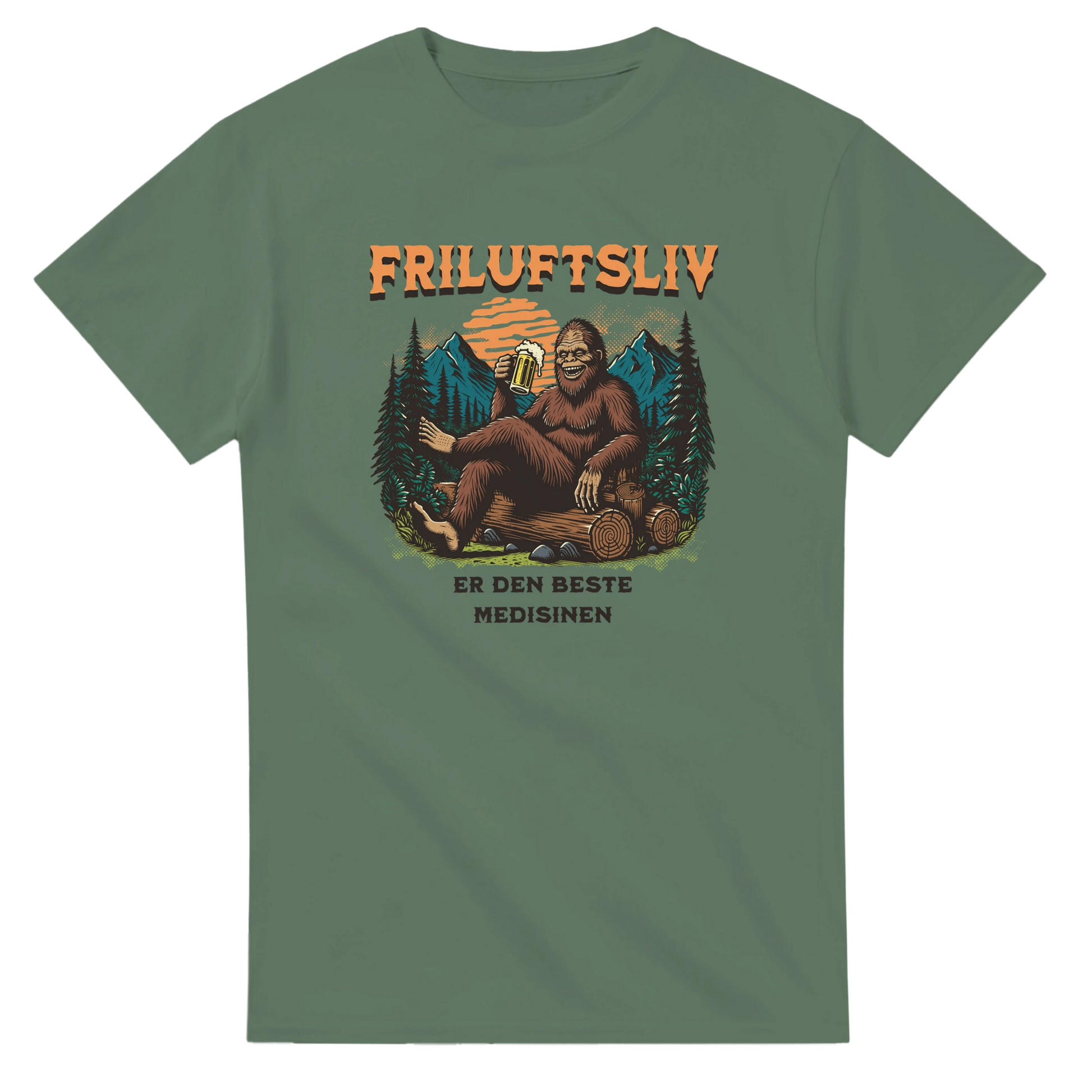 Friluftsliv er den beste medisinen -Morsom Tekstprint - Norsk design