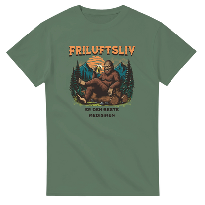 Friluftsliv er den beste medisinen -Morsom Tekstprint - Norsk design