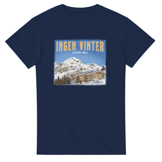 Ingen Vinter Uten Ski -Morsom Tekstprint - Norsk design