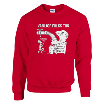 Vanlige Folks Tur -Morsom Tekstprint - Norsk design
