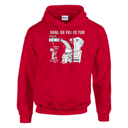 Vanlige Folks Tur -Morsom Tekstprint - Norsk design