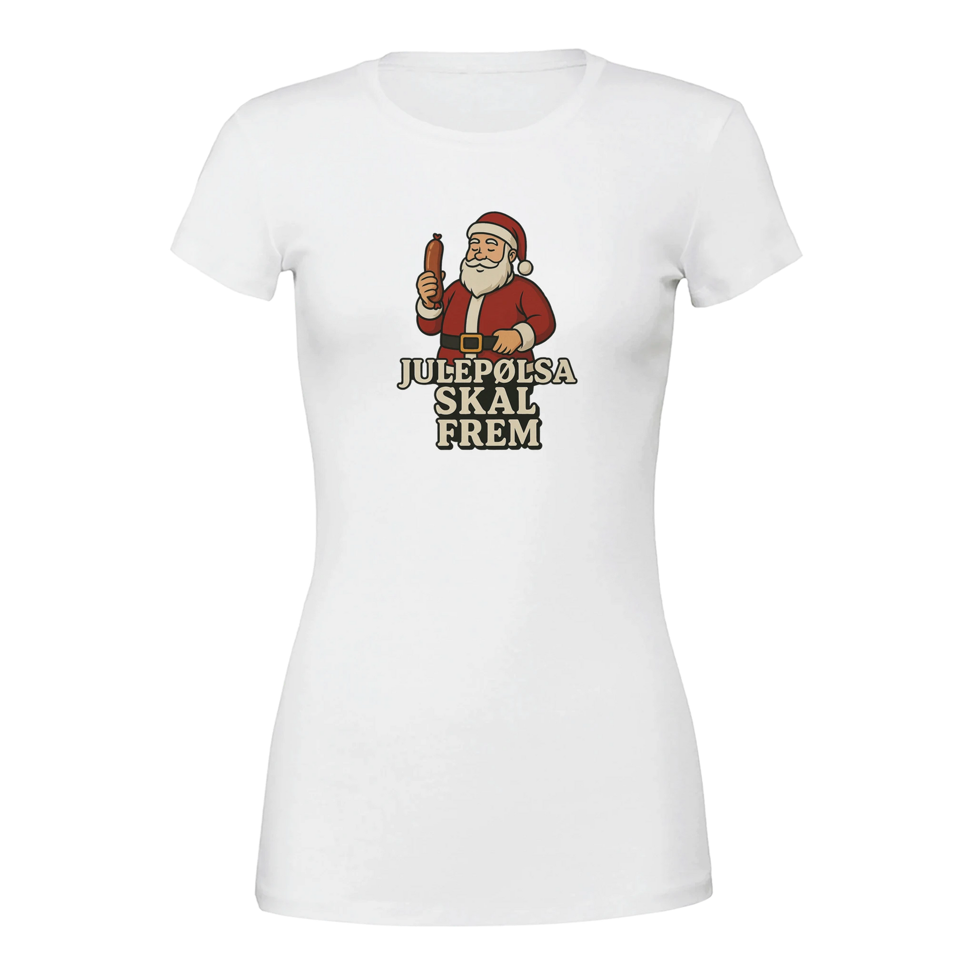 Julepølsa skal frem -Morsom Tekstprint - Norsk design