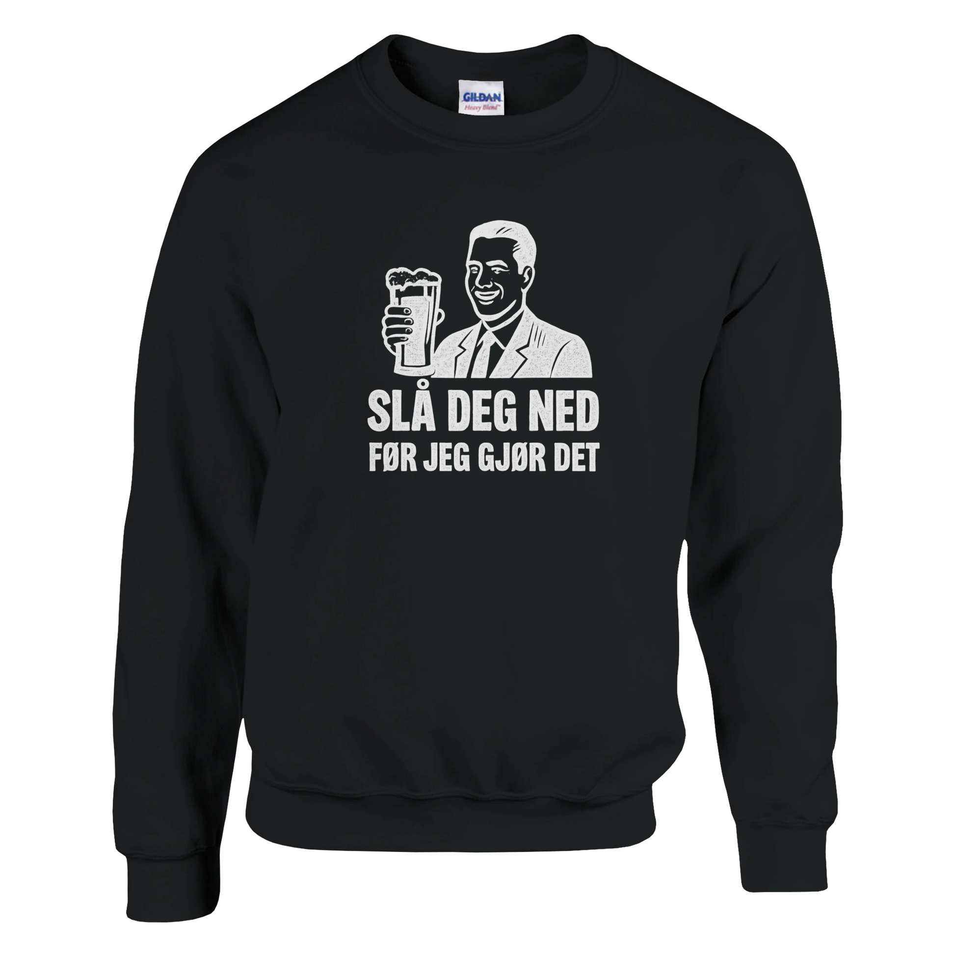 Slå Deg Ned Før Jeg Gjør Det -Morsom Tekstprint - Norsk design